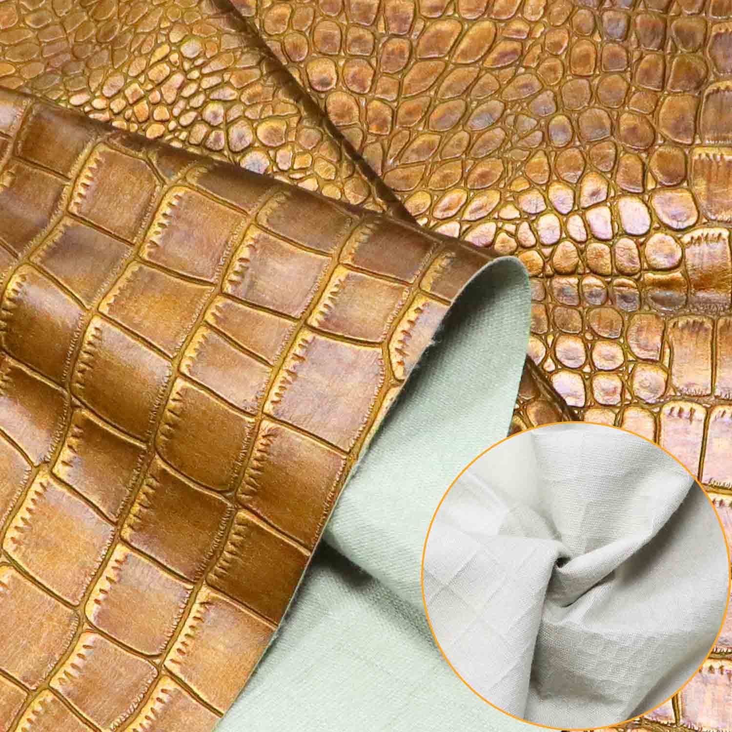 Reliéfní PU kůže s hadí kůží na zakázku Reliéfní PU kůže s hadí kůží na zakázku
