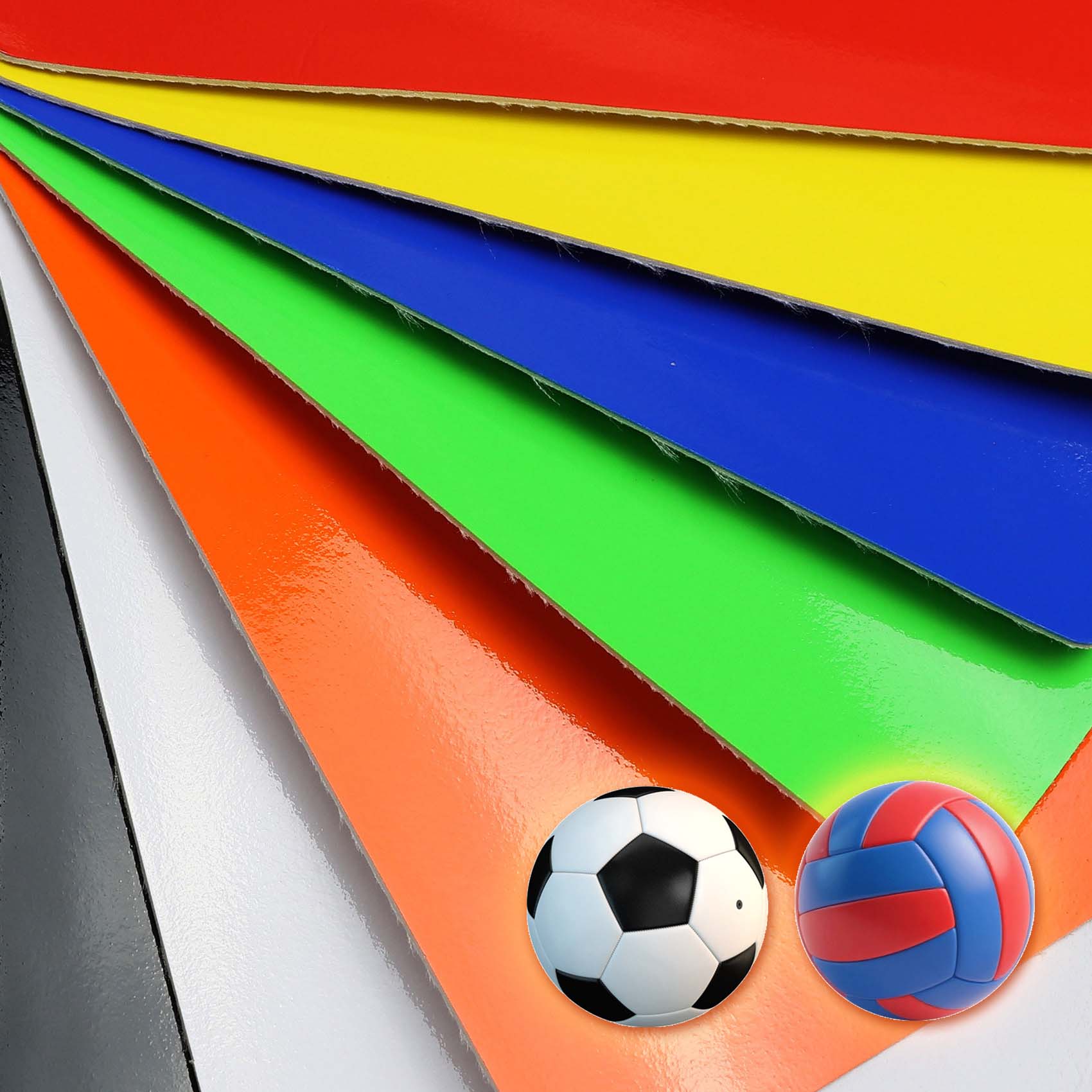 Sportovní míče PU umělá kůže reflexní PVC kůže